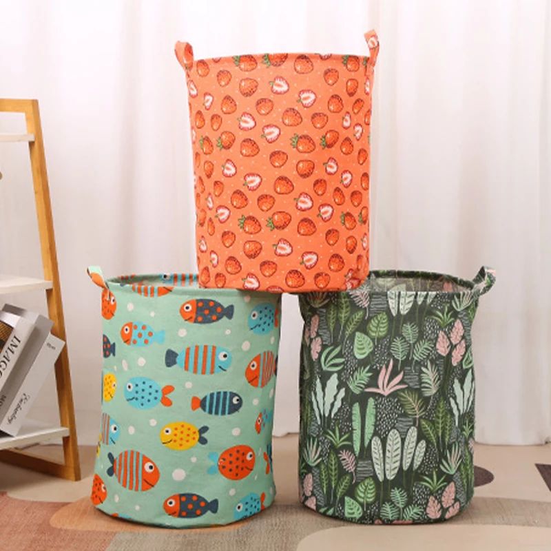 Large Capacity Laundry Toy Basket Portable Foldable Home Lau - 图0