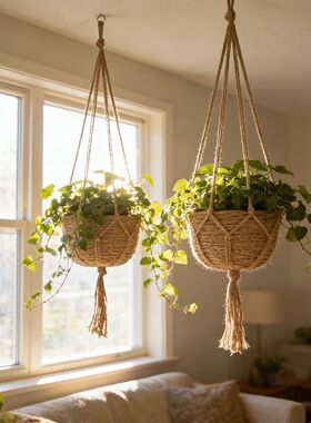 1PCS Hanging Flowerpot Decorative Baskets Outdoor Storage fo