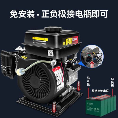 电动车增程器二轮三轮四轿车48V变频汽油发电机60V电瓶续航72伏 - 图2