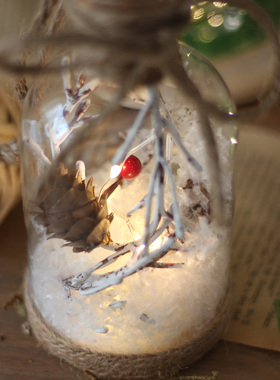 小夜灯玻璃罩婚礼气氛装饰摆件