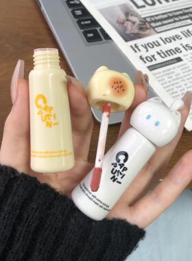 这款唇釉直接把人间水蜜桃焊在我嘴上了！口红女不沾杯唇霜唇蜜