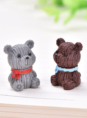 小熊微景观创意盆栽树脂工艺品