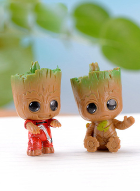 微景观PVC植物钥匙扣挂件工艺品