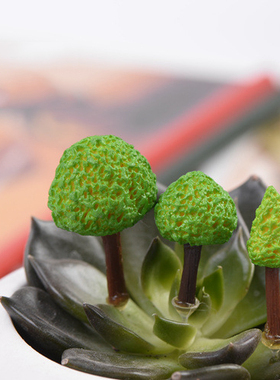 苔藓微景观树脂工艺品仿真绿植卡通绿树多肉盆栽摄影造景饰品摆件
