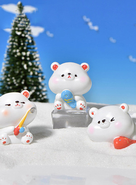 小熊可爱风卡通动物树脂工艺品