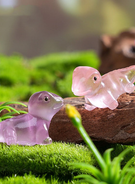 跨境外贸微景观简约创意夜光小蜥蜴园艺造景 DIY装饰品迷你小摆件