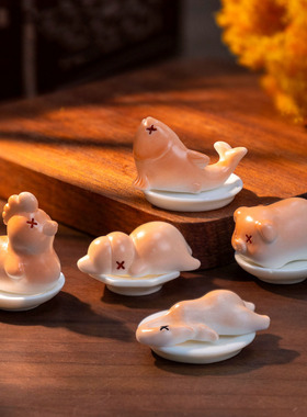 微景观创意光变动物烤鸭烤鸡仿真食玩 DIY装饰品迷你桌面树脂摆件