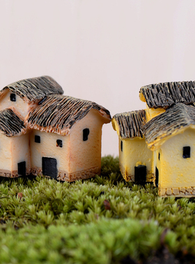 苔藓微景观小房子摄影道具工艺品