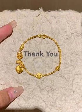 新中式金色小胖福盘缠手链精致气质时尚爆款时尚高级感简约手链