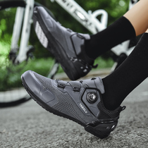 Road Lock Shoes No Lock Riding Shoes Hard Bottom Male Mountain Bike Bike Professional Lock Shoes Women New Bike Flat Bottom Shoes