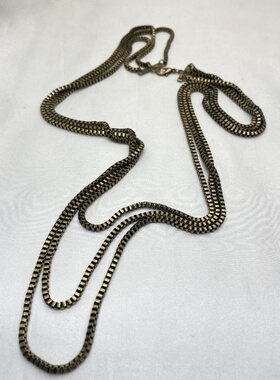 法式复古多层长款项链毛衣链女