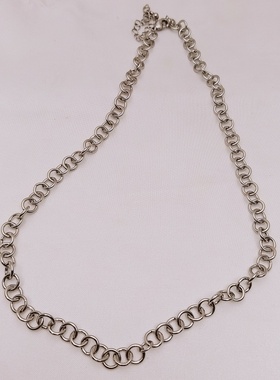 合金女小众设计项链手工编织