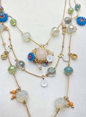 B/J多层重工气质名媛夸张项链女