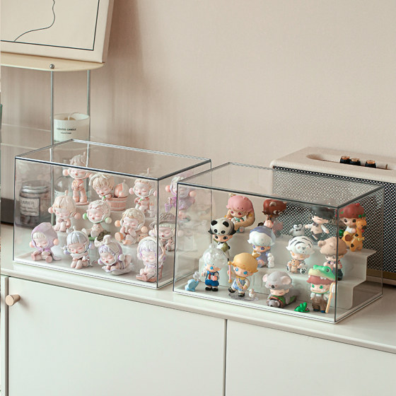 Blind box storage display stand transparent dust-proof figure storage box acrylic popmart display box