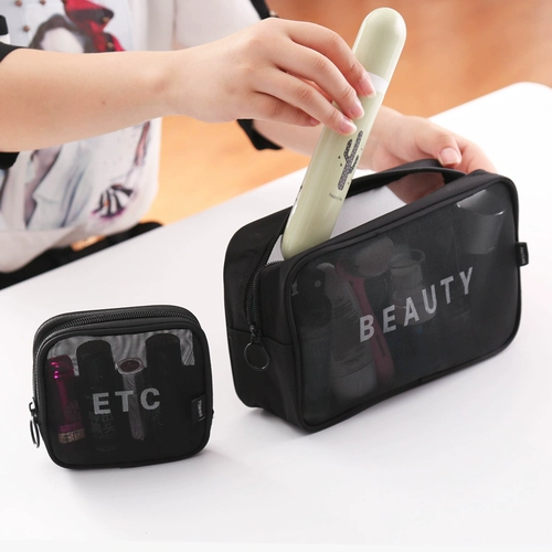 Маленькая портативная косметичка, вместительная и большая брендовая сумка-органайзер, Южная Корея, популярно в интернете