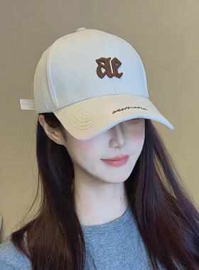 韩版网红棒球帽刺绣字母深顶女高质量潮流时尚圆顶遮阳百搭鸭舌帽