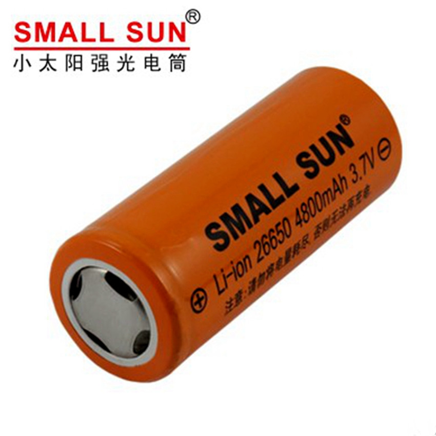 SMALL SUN小太阳强光手电筒专用26650充电锂电池4800mAh电芯 3.7v - 图0