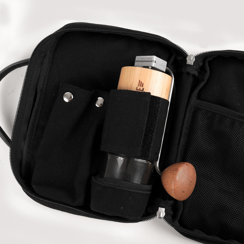 C40磨豆机三方配件 LilyDrip折叠手柄磁吸接粉杯收纳架防尘包计数 - 图0