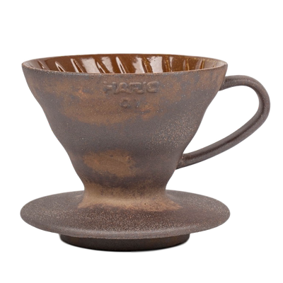 Hario老岩泥滤杯v60手工陶土手冲咖啡滴滤式过滤杯陶作坊联名款 虎窝淘