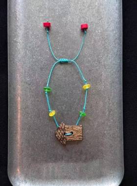 「老屋与狗」多巴胺小狗串珠手串极简老屋手工编绳手绳叠戴手饰品