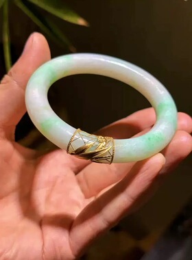 万能扣手镯断裂修复卡扣diy翡翠镶嵌竹叶遮瑕夹扣头配件