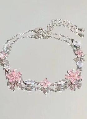 【春日限定】樱花蝴蝶结手链甜美轻奢气质高级感清冷感闺蜜手链女