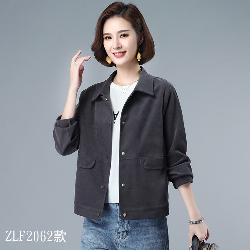 红色牛仔短款2022年春季新款夹克 原悦短外套