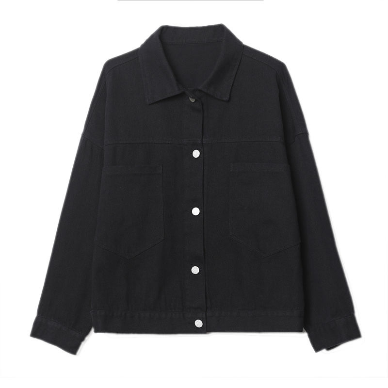 红色牛仔短款2022年春季新款夹克 原悦短外套