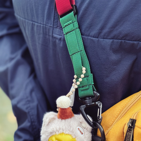 Qminica登山挂绳多功能可调节肩带机能风百搭包包配件通用手机绳