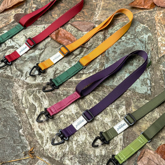 Qminica登山挂绳多功能可调节肩带机能风百搭包包配件通用手机绳