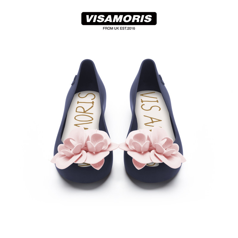 英国visamoris允莫苏山茶花果冻鞋女平底凉鞋单鞋女鞋夏2025新款,淘宝优惠券,粉丝福利购,淘宝优惠卷