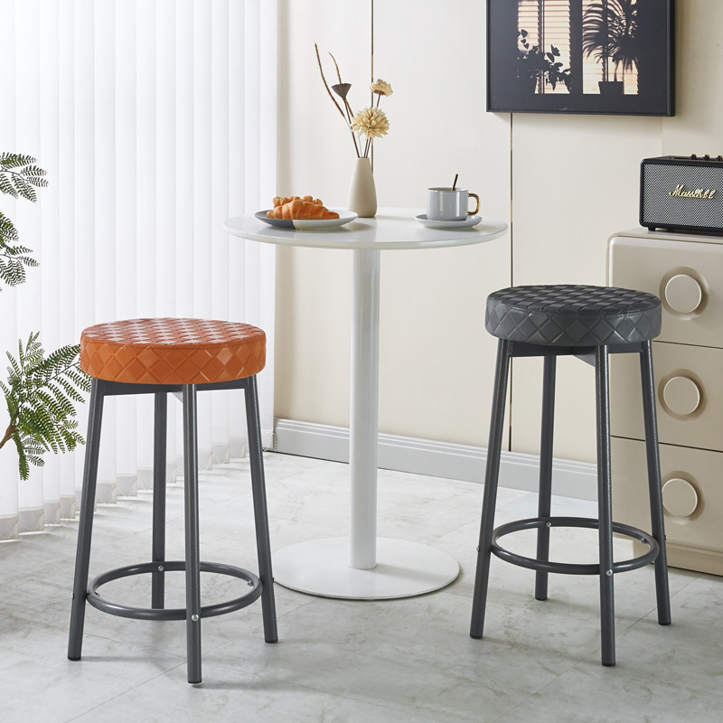 收银台吧凳岛台椅子轻奢高级感商用铁艺酒吧椅前台吧台椅高脚凳子,淘宝优惠券,粉丝福利购,淘宝优惠卷