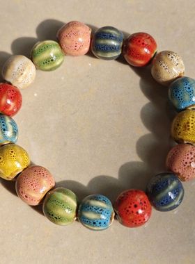 新中式陶瓷手链女原创设计高级感串珠民族风手串国潮复古闺蜜