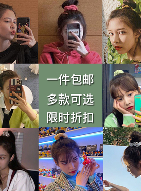 bm猪大肠发圈头绳女网红ins发绳韩国简约气质大肥肠皮筋扎头皮套