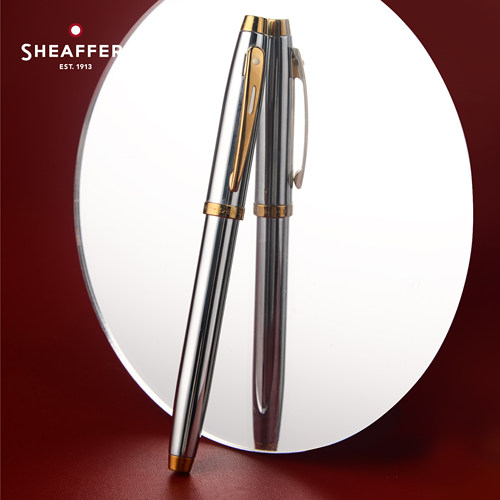 Sheaffer/犀飞利100系列黑珐琅金夹宝珠笔成人练字高颜值生日礼物送高档礼定制礼物刻字定制金属签字笔送礼 - 图3