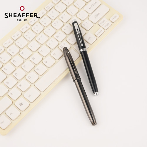 Sheaffer/犀飞利100系列黑珐琅金夹宝珠笔成人练字高颜值生日礼物送高档礼定制礼物刻字定制金属签字笔送礼 - 图1