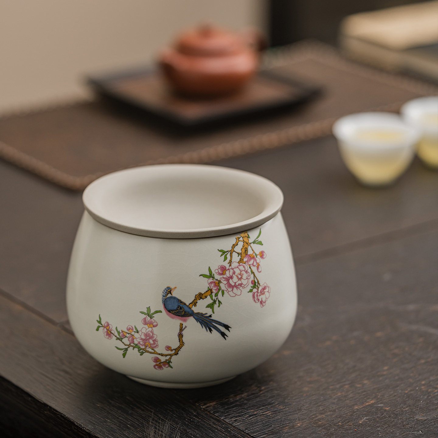 Ruyao Dunhuang tea dregs tank tea washer built water desk desk storage bucket tea cup large capacity waste water tank tea set accessories