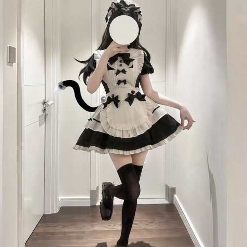 女仆装服女仆cosplay可爱女佣复古女仆裙优雅lolita洛丽塔连衣裙 - 图0