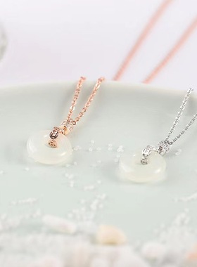 女纯银潮流和田玉金包银