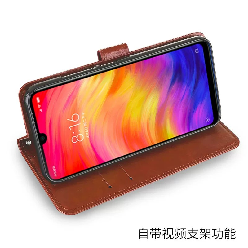 红米note8PRO手机壳redmi note8保护皮套C3J防摔翻盖式G7硅胶全包