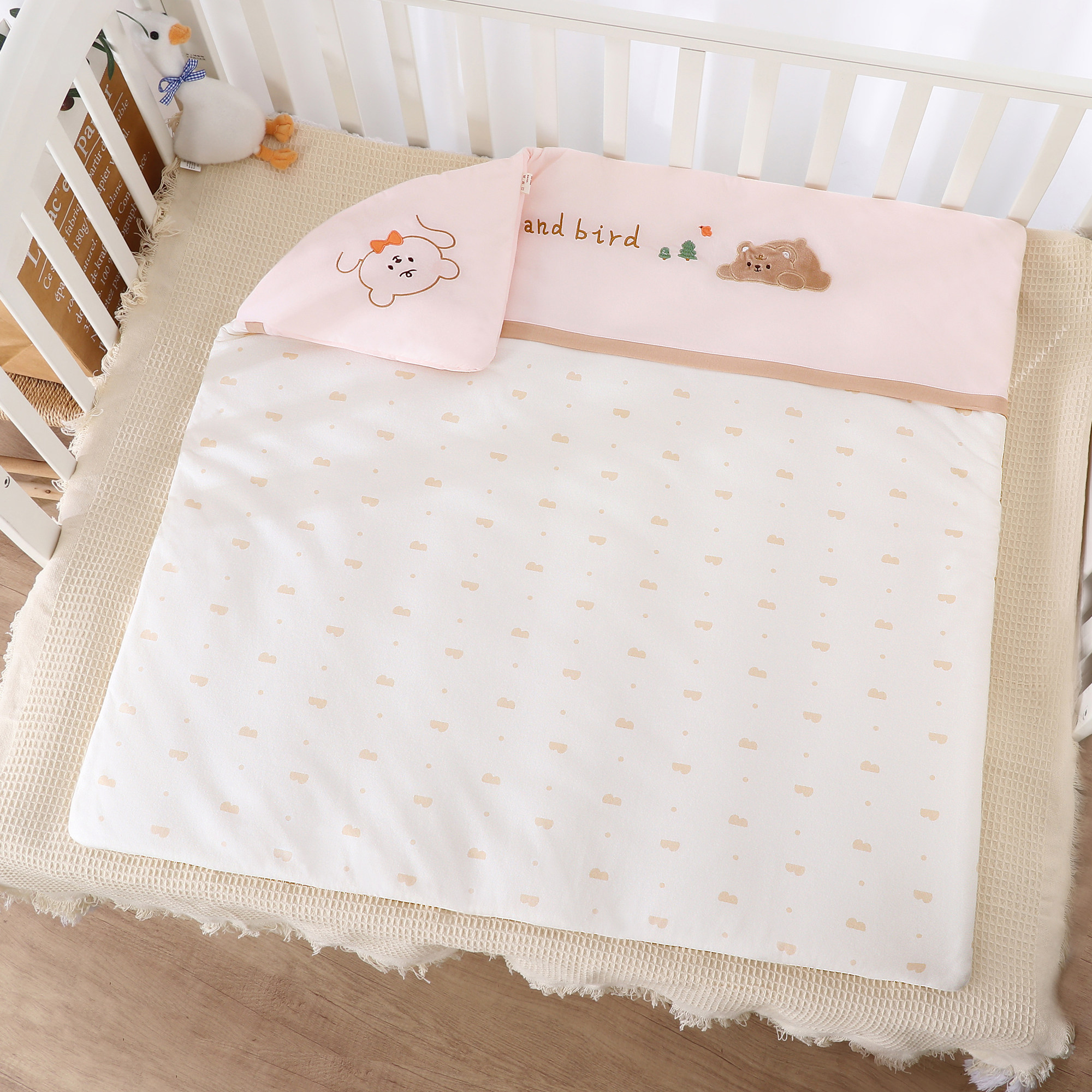 A类纯棉婴儿秋冬季宝宝抱被300g可机洗纯棉加厚保暖外出包被抱毯,淘宝优惠券,粉丝福利购,淘宝优惠卷