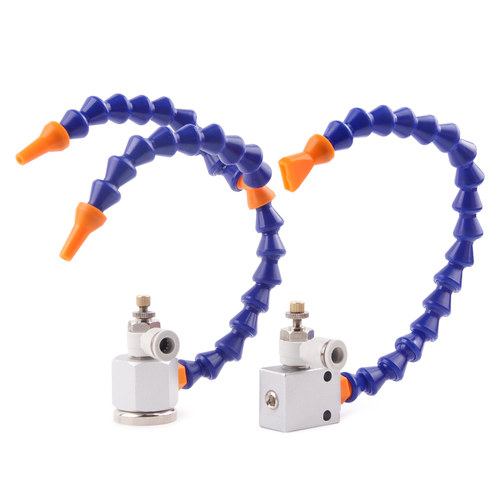 机床冷却管吹气嘴磁座双头喷水嘴喷油管圆车床气管万向竹节管喷嘴 - 图3