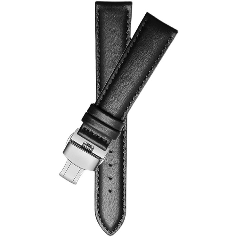 平纹柔软薄款牛皮手表带真皮男女款针扣蝴蝶扣代用DW天俊浪琴卡西,淘宝优惠券,粉丝福利购,淘宝优惠卷