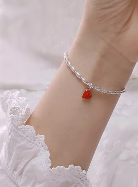 奥丽女925纯银ins小众原创手链