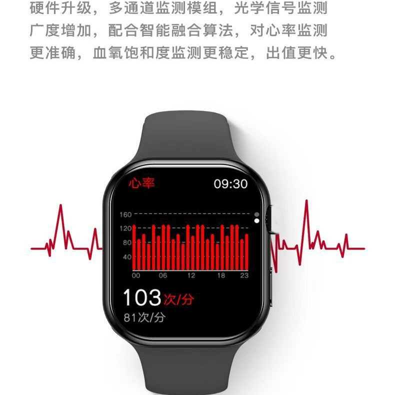 新款S11华强北智能手表蓝牙通话心率监测睡眠计步Watch10运动手表 - 图1