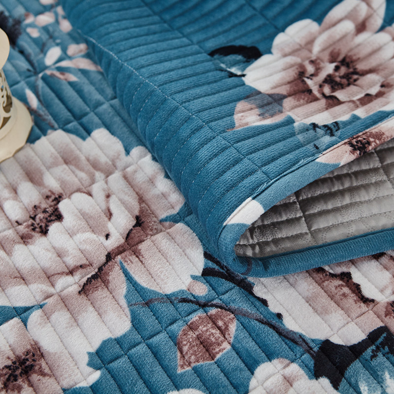 水晶绒床盖加大榻榻米套罩垫炕盖夹棉绗缝床单防滑加厚一面床裙,淘宝优惠券,粉丝福利购,淘宝优惠卷