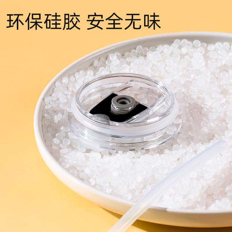 防摔儿童牛奶杯带刻度家用微波加热宝宝喝奶早餐杯钢化玻璃吸管杯