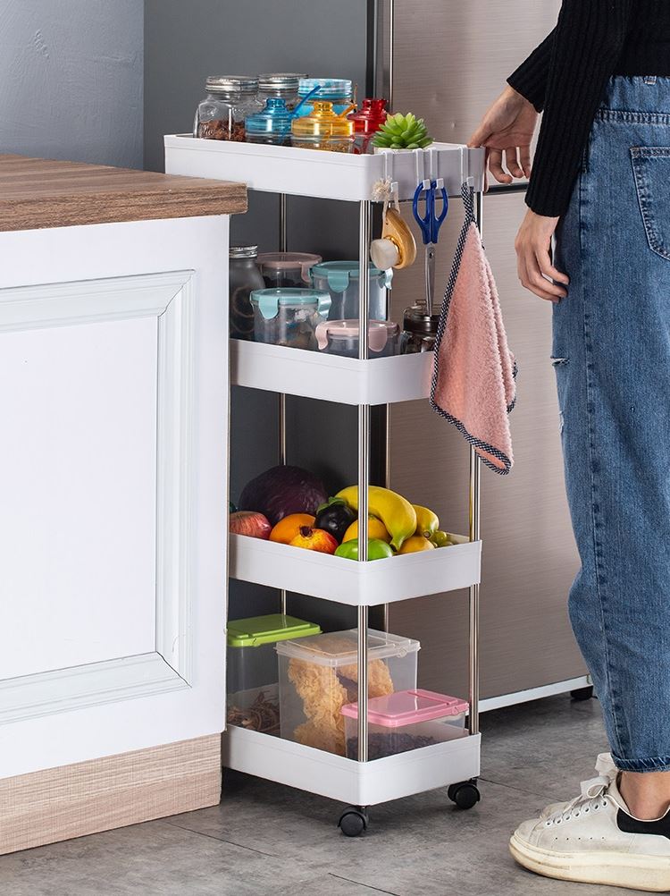 Bathroom storage rack floor type toilet washbasin cabinet wa-图1