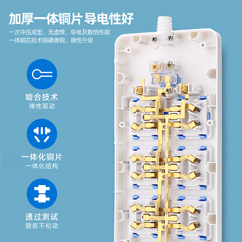 家用无线插座不带线插排10/16a大功率插板多孔位接线板多功能排插 - 图0