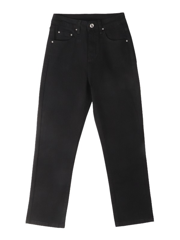 高腰直筒2022年春秋新款加绒牛仔裤 芳芳之佳牛仔裤